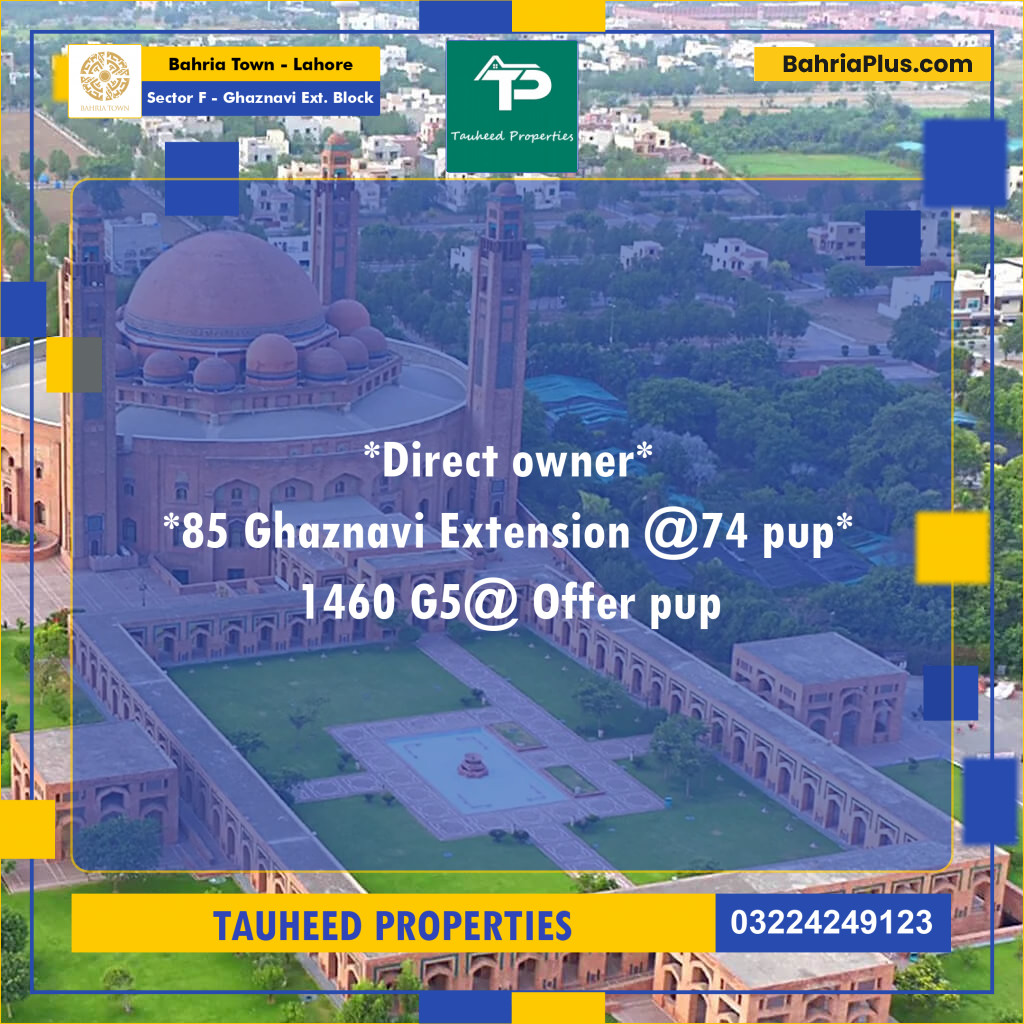 5 Marla Residential Plot for Sale in Sector F - Ghaznavi Ext. Block -  Bahria Town, Lahore - (BP-249891)