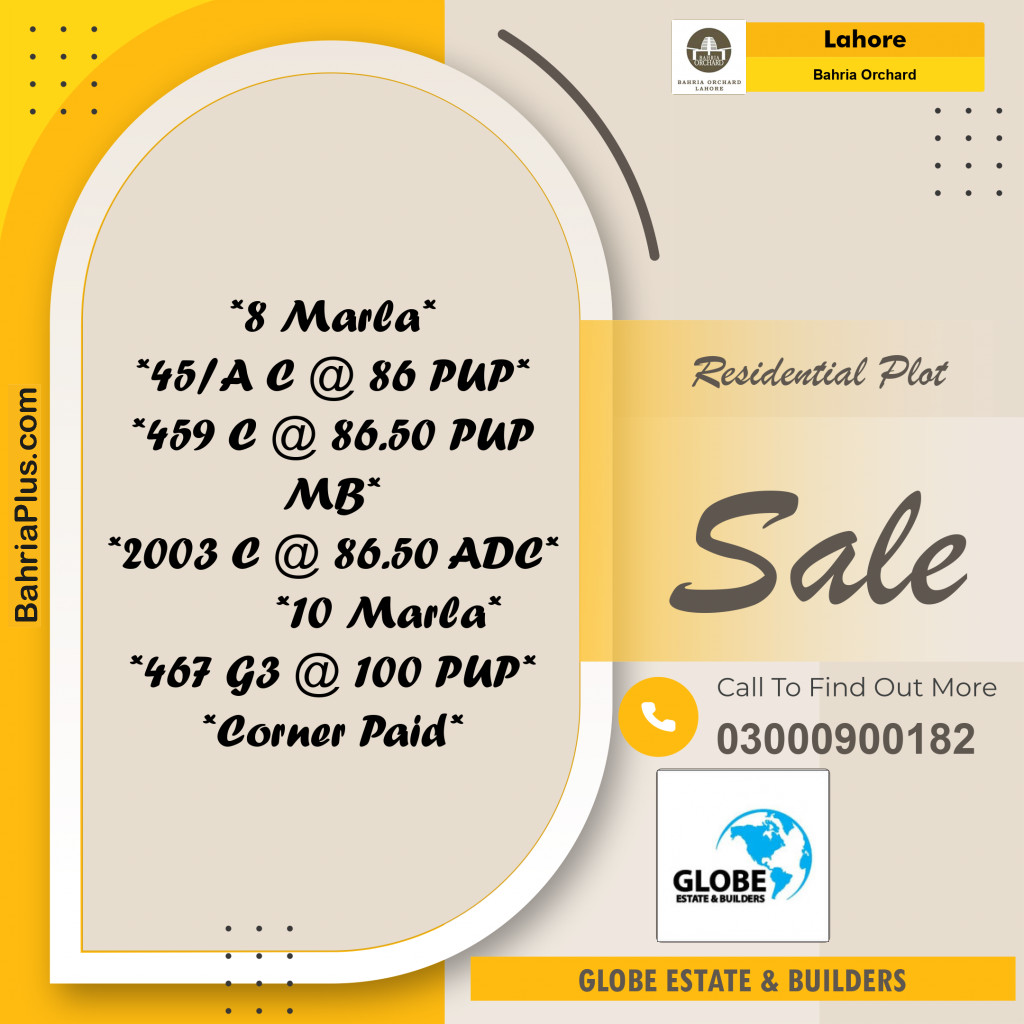 Residential Plot for Sale in Bahria Orchard, Lahore - (BP-250007)