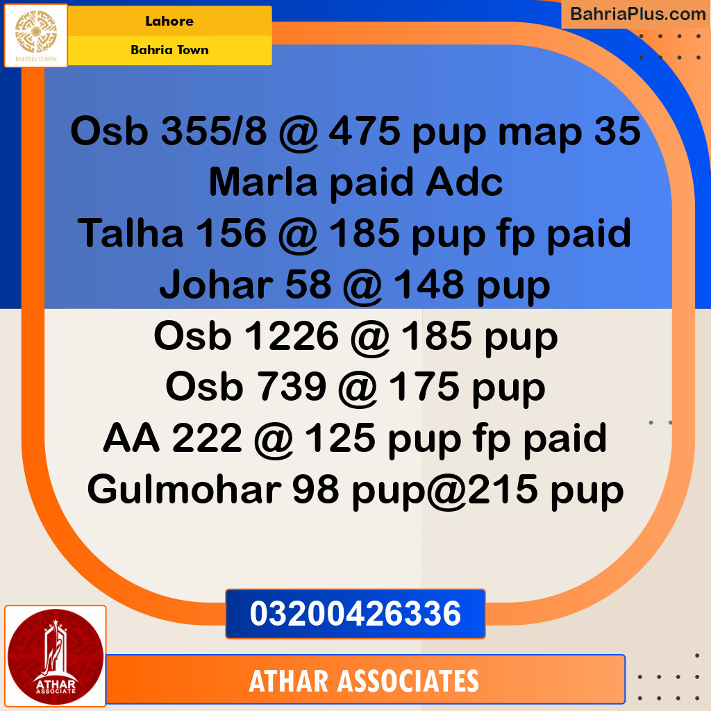 10 Marla Residential Plot for Sale in Bahria Town, Lahore - (BP-250012)