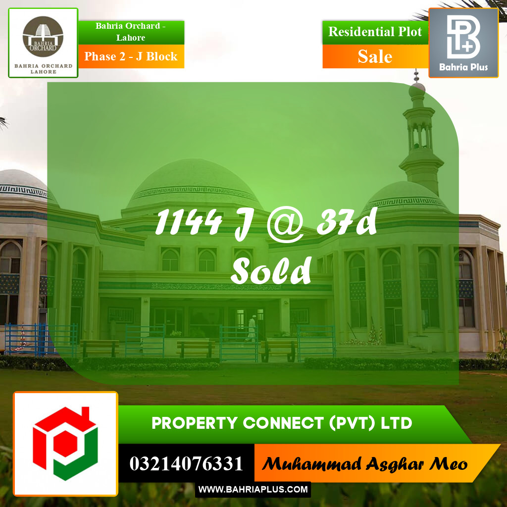 5 Marla Residential Plot for Sale in Phase 2 - J Block -  Bahria Orchard, Lahore - (BP-250137)