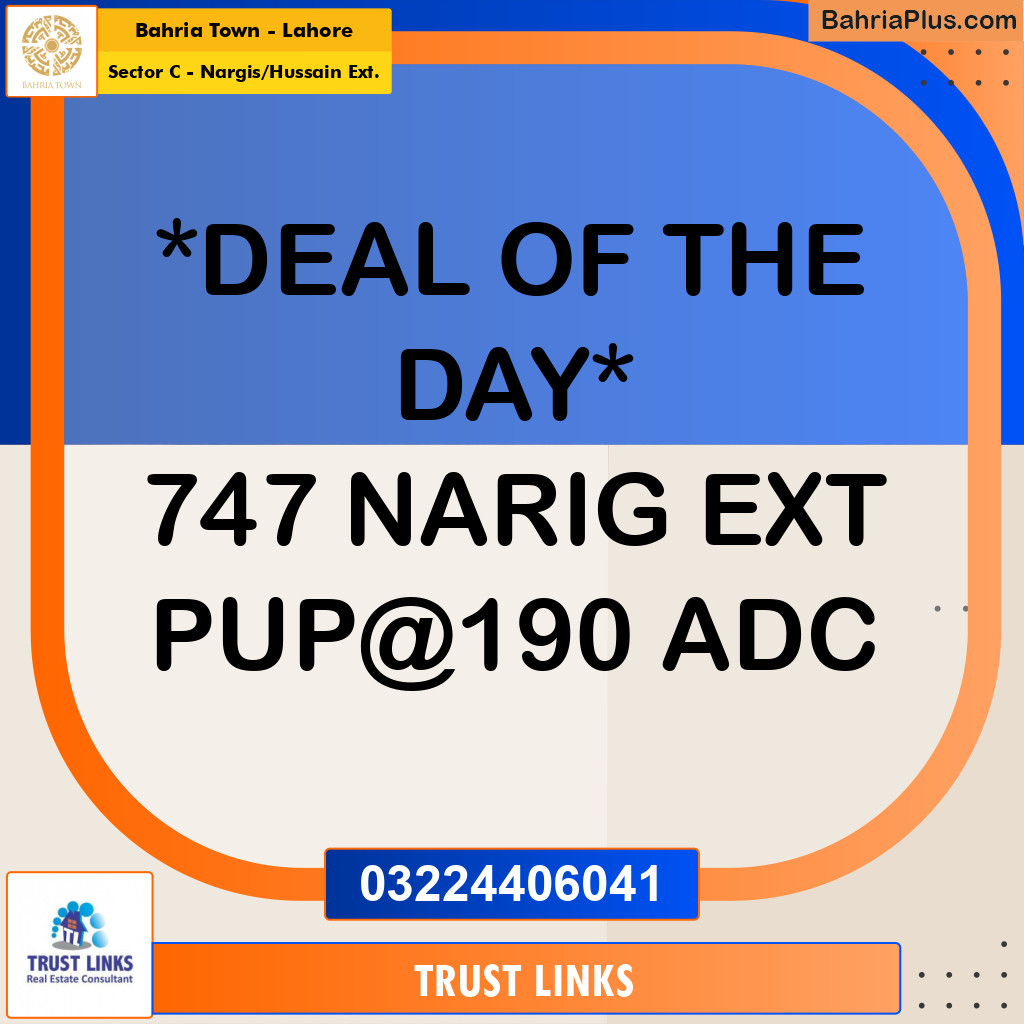 1 Kanal Residential Plot for Sale in Sector C - Nargis/Hussain Ext. -  Bahria Town, Lahore - (BP-250435)