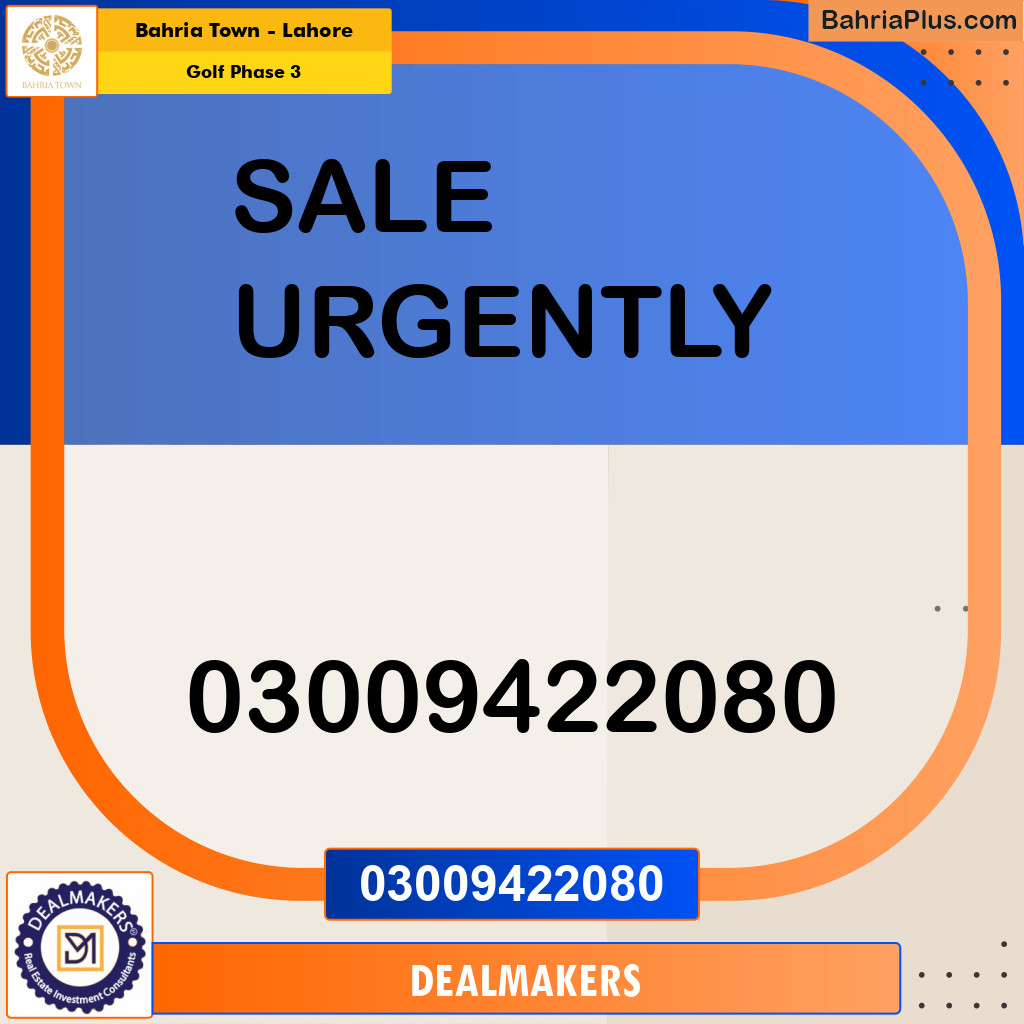 10 Marla Residential Plot for Sale in Golf Phase 3 -  Bahria Town, Lahore - (BP-250544)