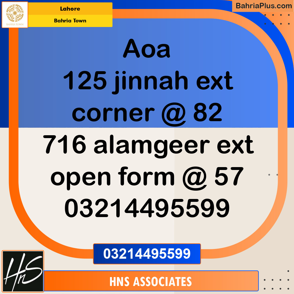 Residential Plot for Sale in Bahria Town, Lahore - (BP-250690)