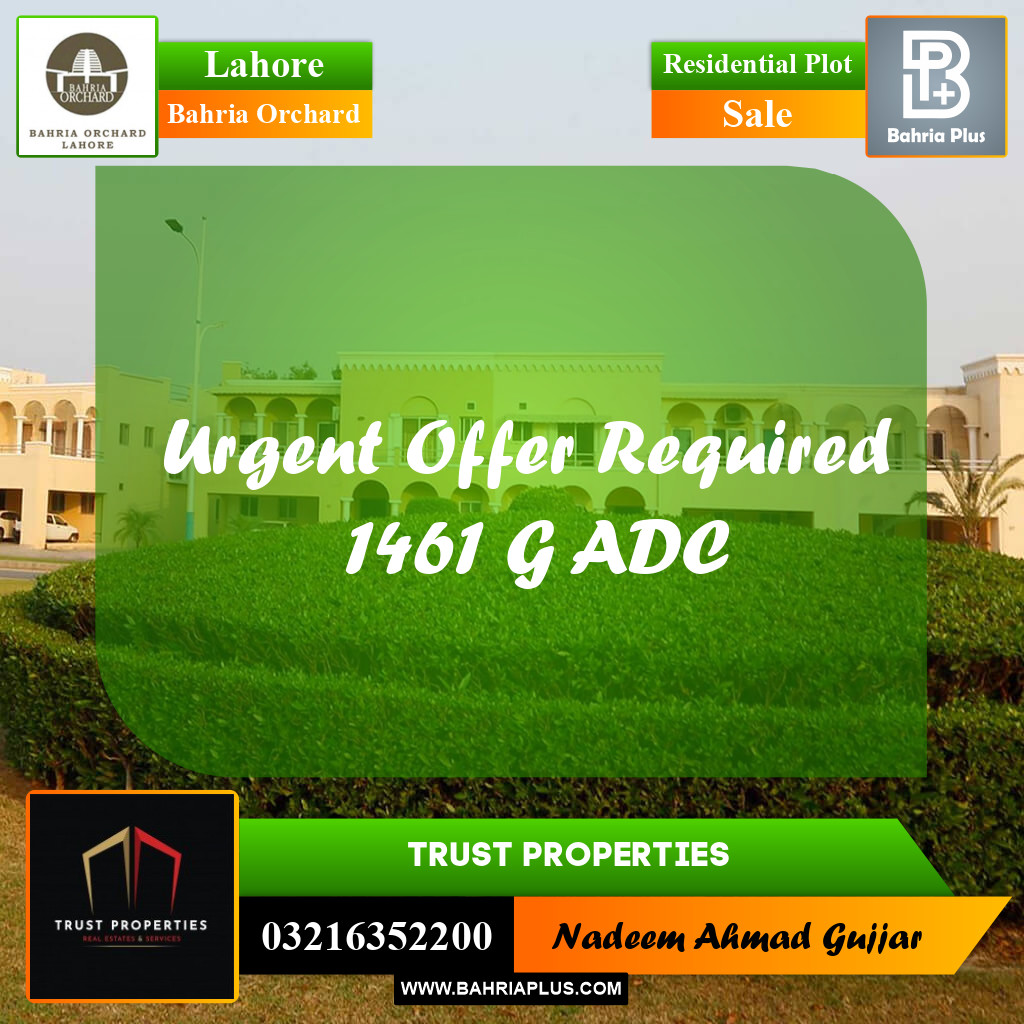 5 Marla Residential Plot for Sale in Bahria Orchard, Lahore - (BP-250777)
