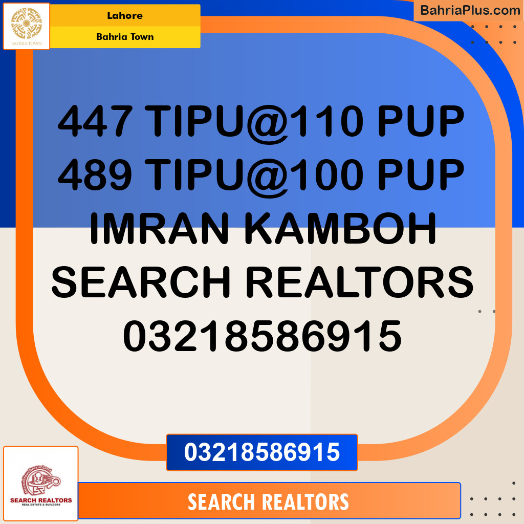 Residential Plot for Sale in Bahria Town, Lahore - (BP-250882)