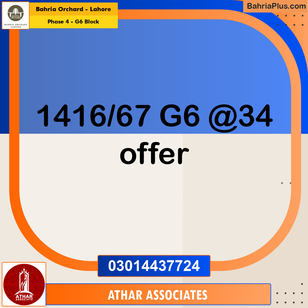 5 Marla Residential Plot for Sale in Phase 4 - G6 Block -  Bahria Orchard, Lahore - (BP-251037)