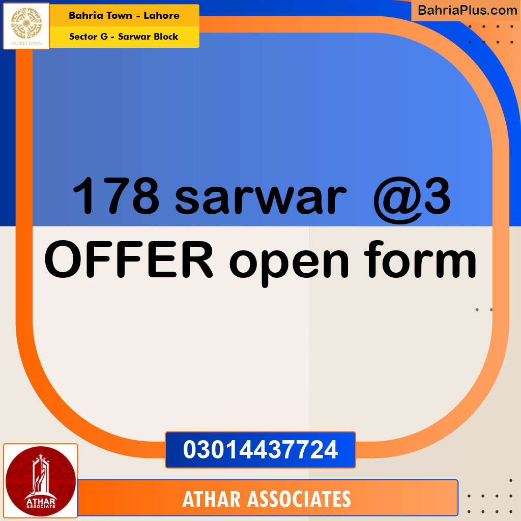 5 Marla Residential Plot for Sale in Sector G - Sarwar Block -  Bahria Town, Lahore - (BP-251060)