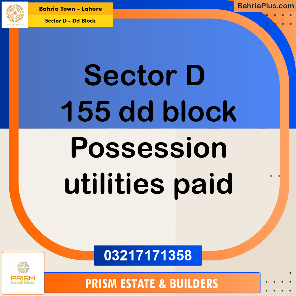 10 Marla Residential Plot for Sale in Sector D - DD Block -  Bahria Town, Lahore - (BP-251085)