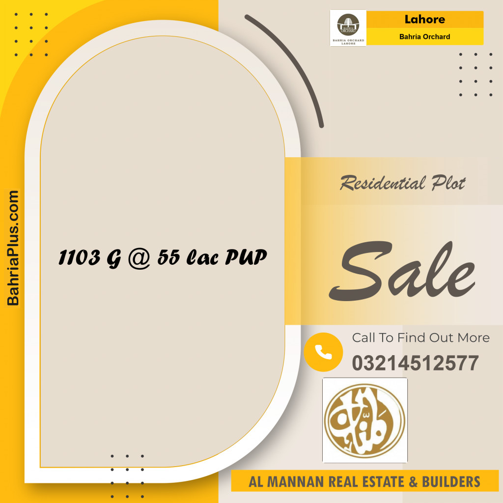 Residential Plot for Sale in Bahria Orchard, Lahore - (BP-251140)