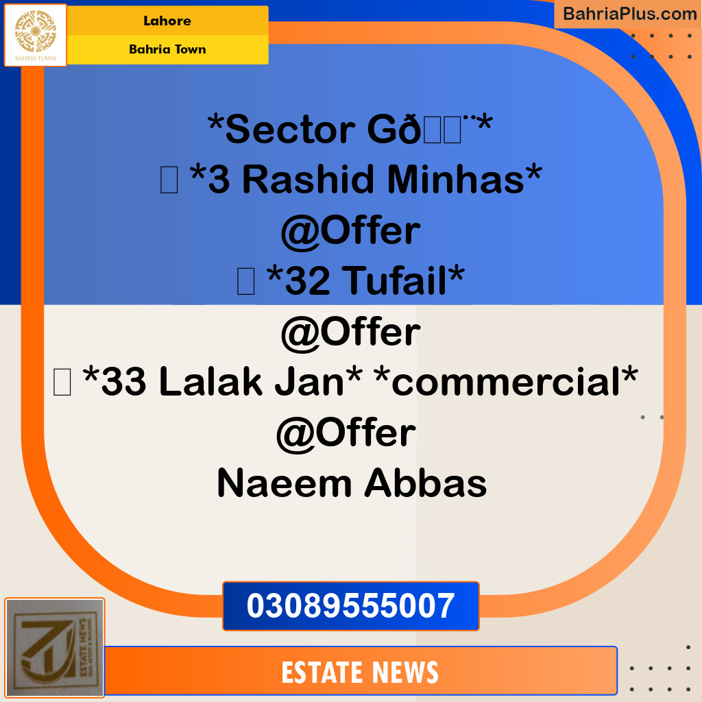 Residential Plot for Sale in Bahria Town, Lahore - (BP-251207)