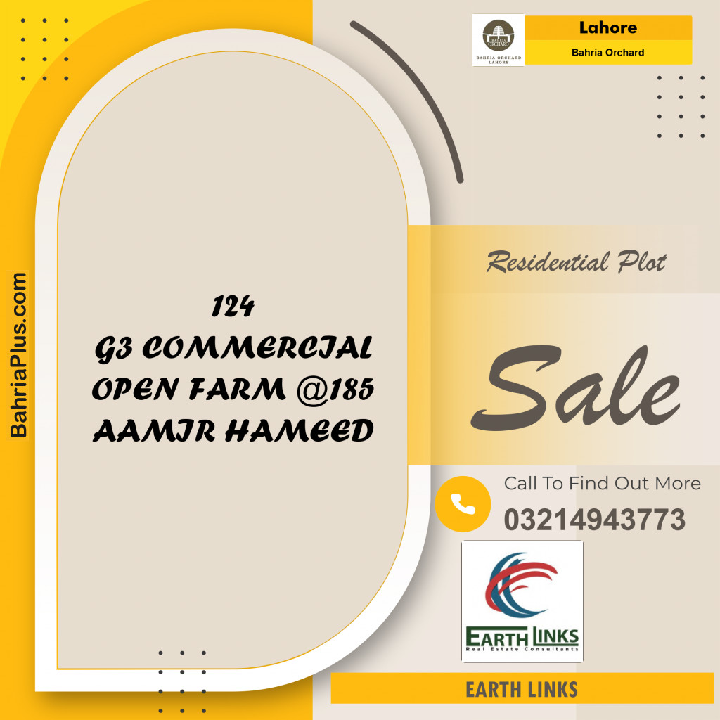 Residential Plot for Sale in Bahria Orchard, Lahore - (BP-251546)