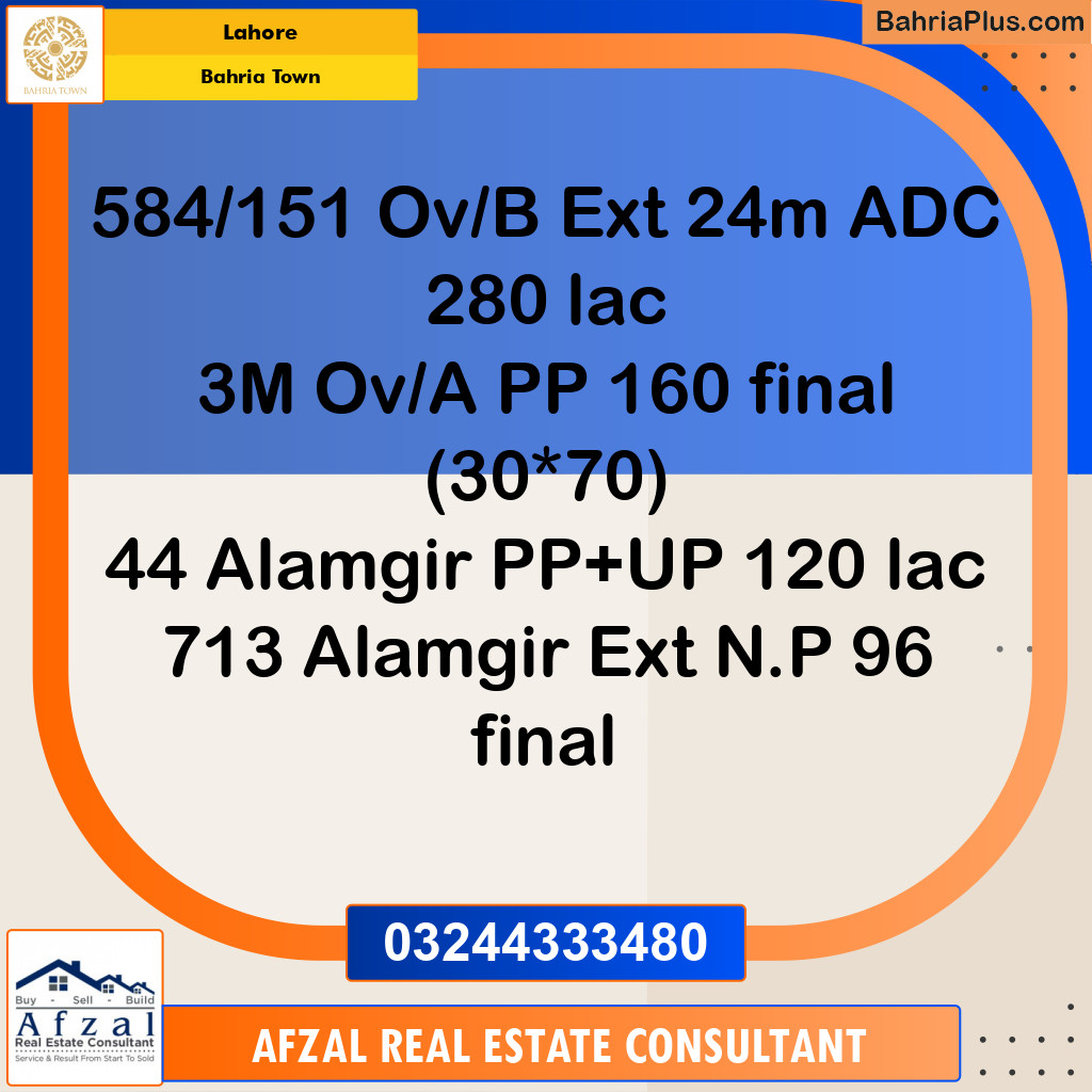 Residential Plot for Sale in Bahria Town, Lahore - (BP-251808)