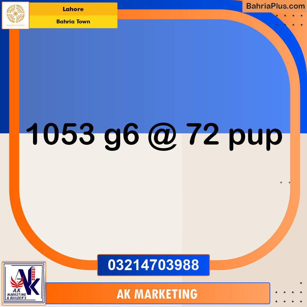 Residential Plot for Sale in Bahria Town, Lahore - (BP-251818)