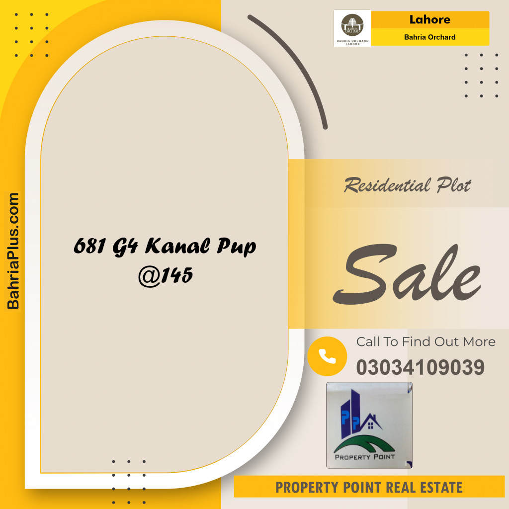 Residential Plot for Sale in Bahria Orchard, Lahore - (BP-252293)