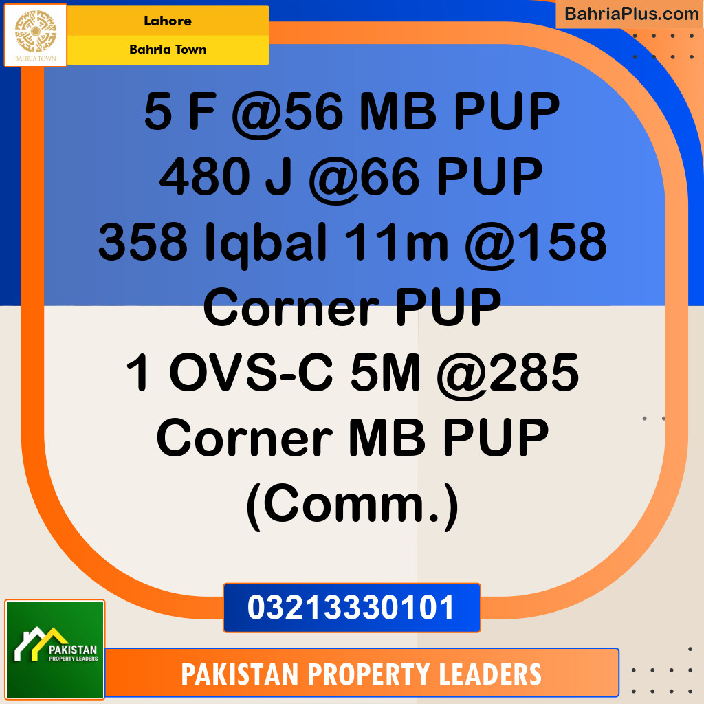 11 Marla Residential Plot for Sale in Bahria Town, Lahore - (BP-252513)