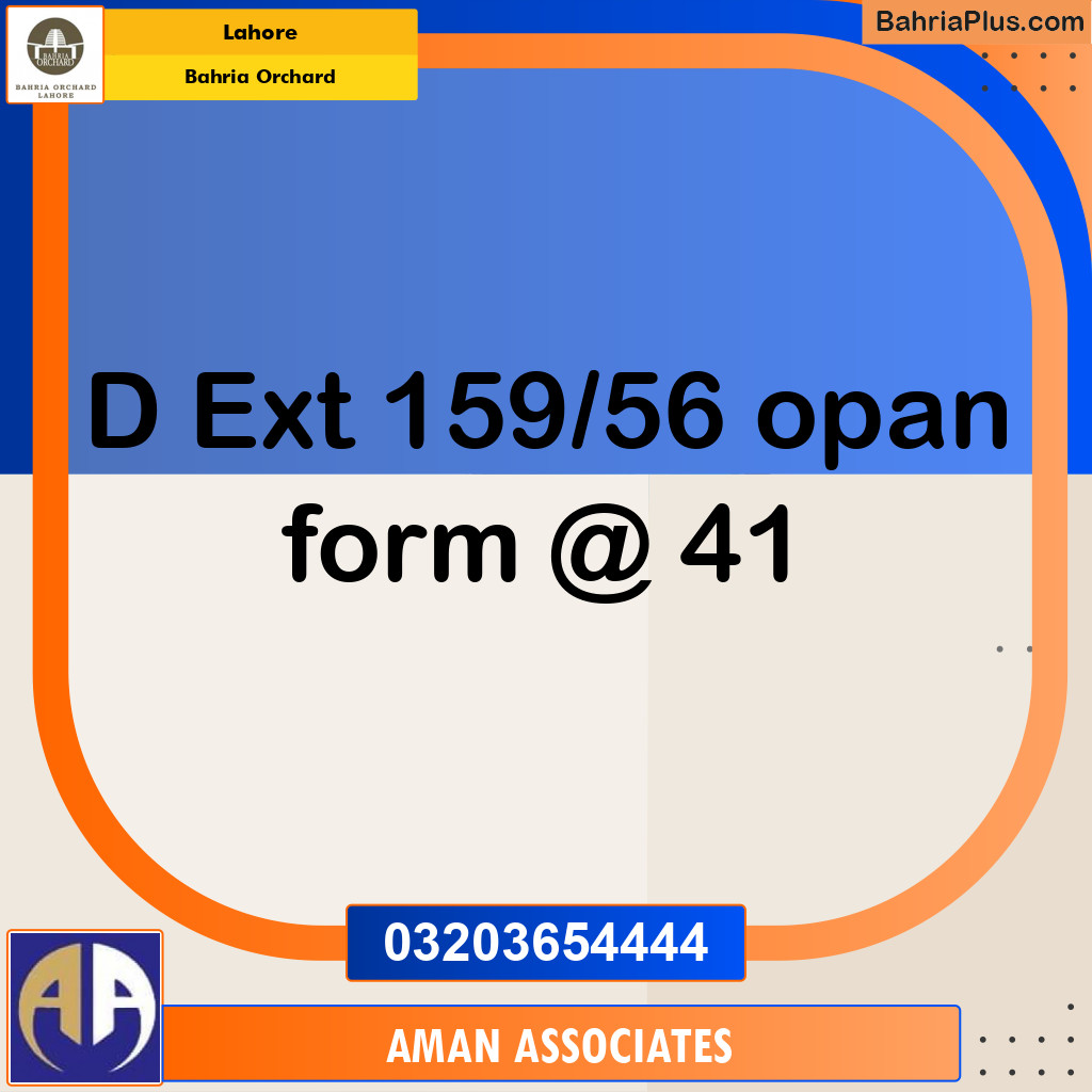 Residential Plot for Sale in Bahria Orchard, Lahore - (BP-252972)