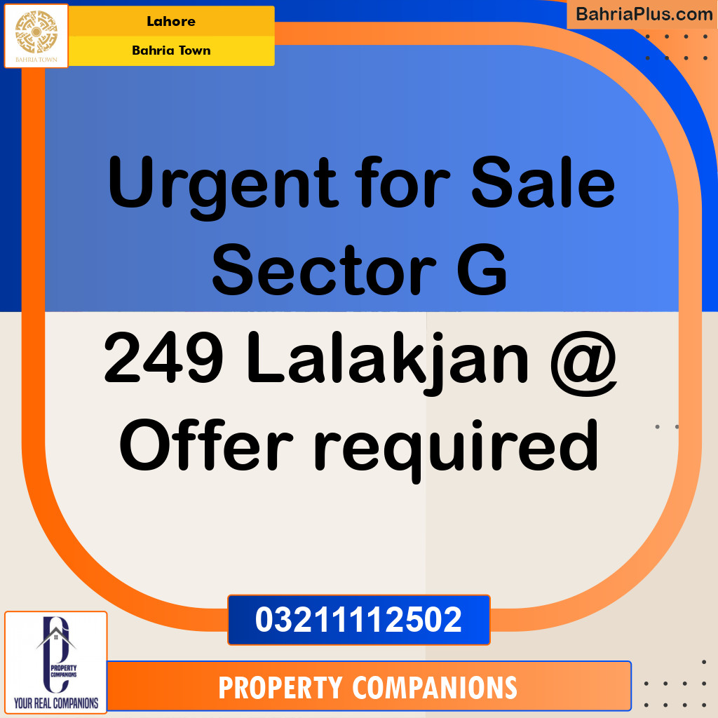 Residential Plot for Sale in Bahria Town, Lahore - (BP-253053)