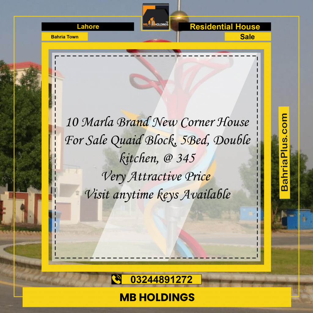 Residential House for Sale in Bahria Town, Lahore - (BP-253066)