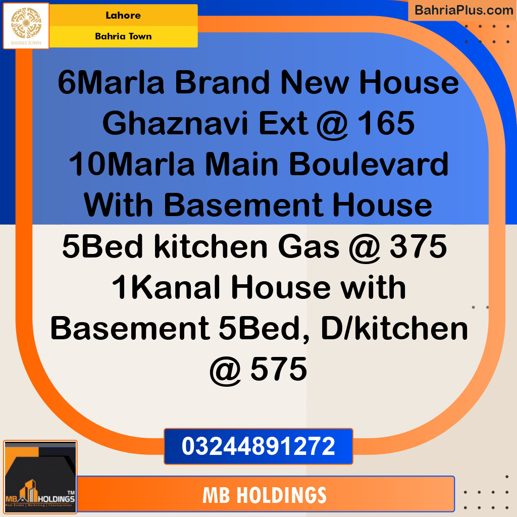 Residential House for Sale in Bahria Town, Lahore - (BP-253071)