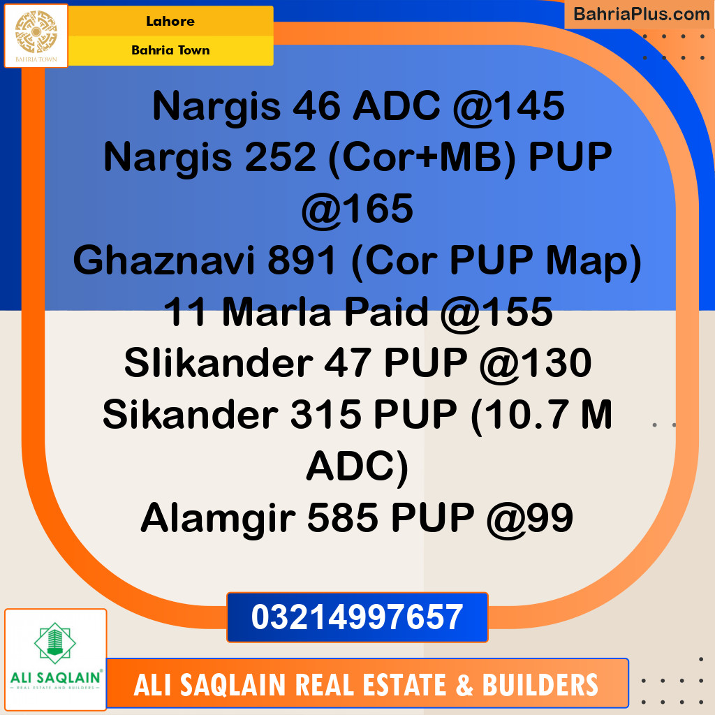 Residential Plot for Sale in Bahria Town, Lahore - (BP-253125)