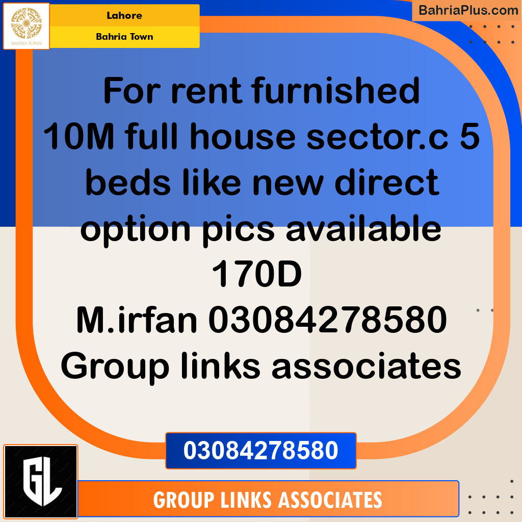 Residential House for Rent in Bahria Town, Lahore - (BP-253171)