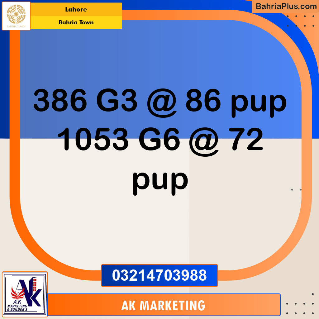 Residential Plot for Sale in Bahria Town, Lahore - (BP-253198)