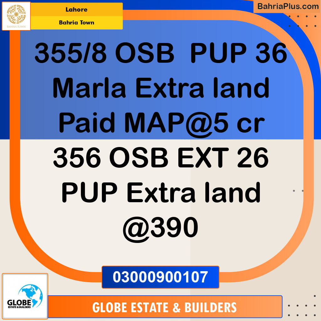 Residential Plot for Sale in Bahria Town, Lahore - (BP-253255)