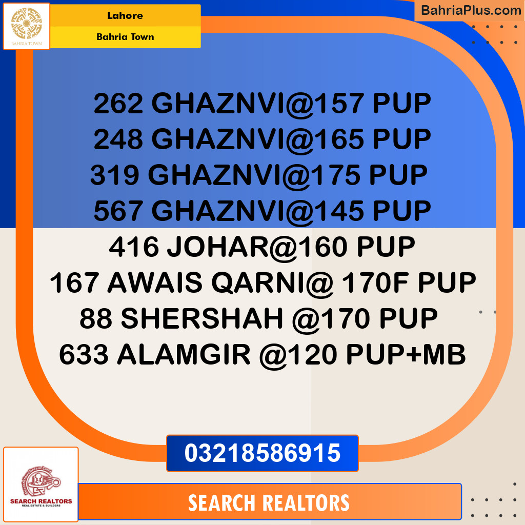 Residential Plot for Sale in Bahria Town, Lahore - (BP-253336)