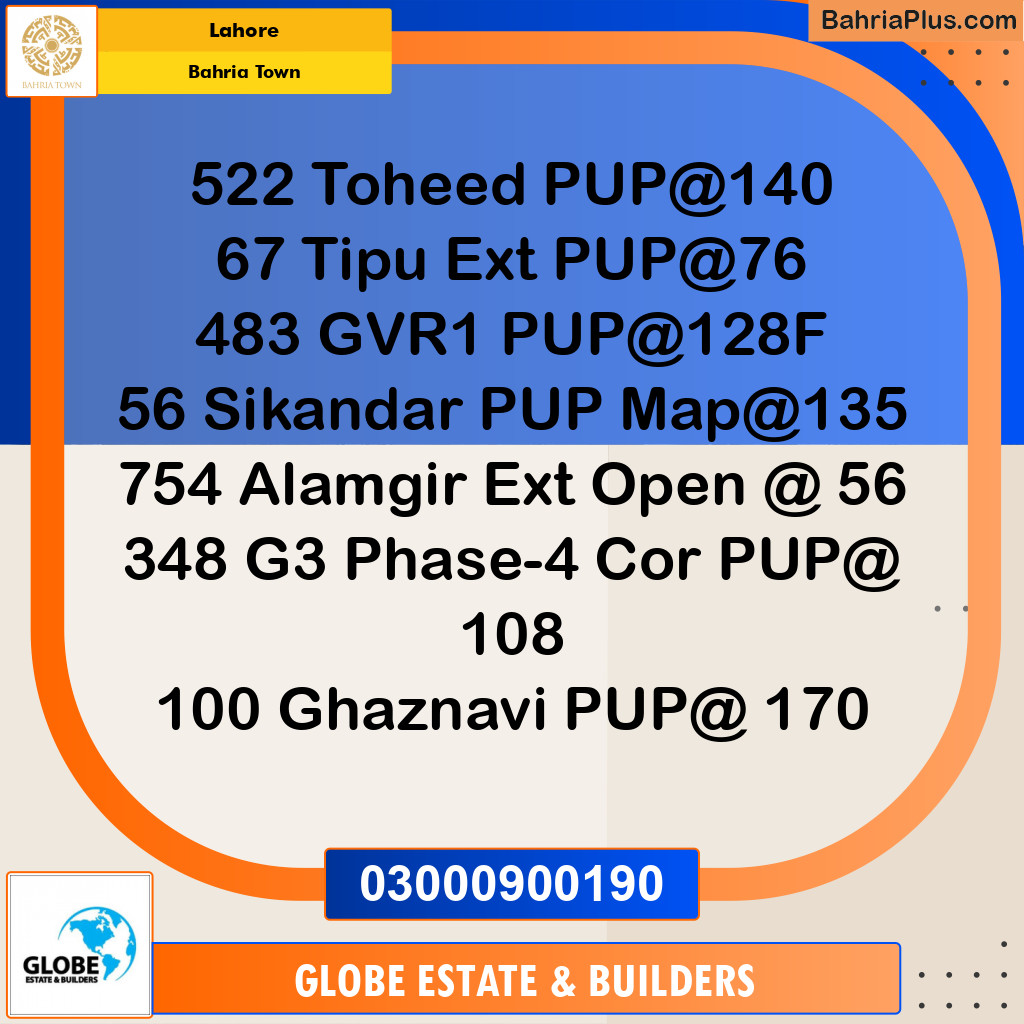 Residential Plot for Sale in Bahria Town, Lahore - (BP-253349)