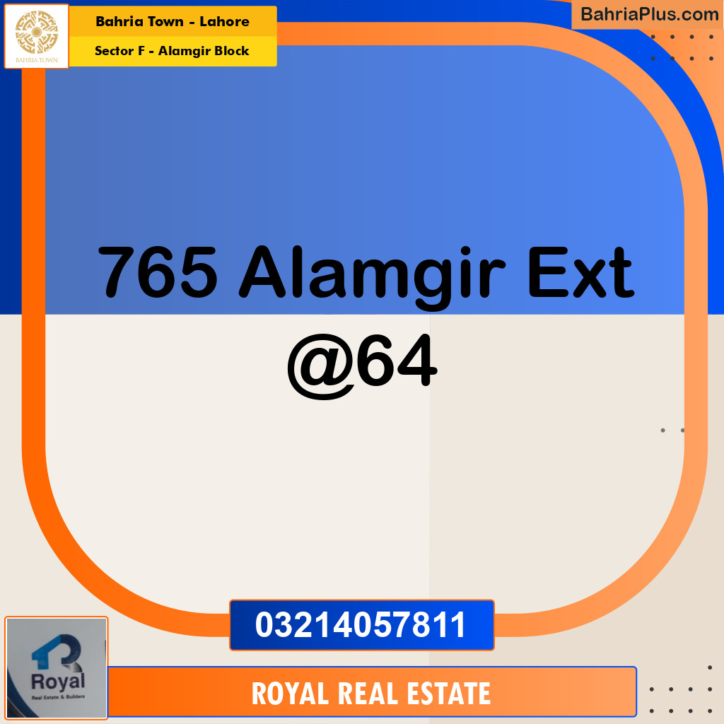 Residential Plot for Sale in Sector F - Alamgir Block -  Bahria Town, Lahore - (BP-253411)