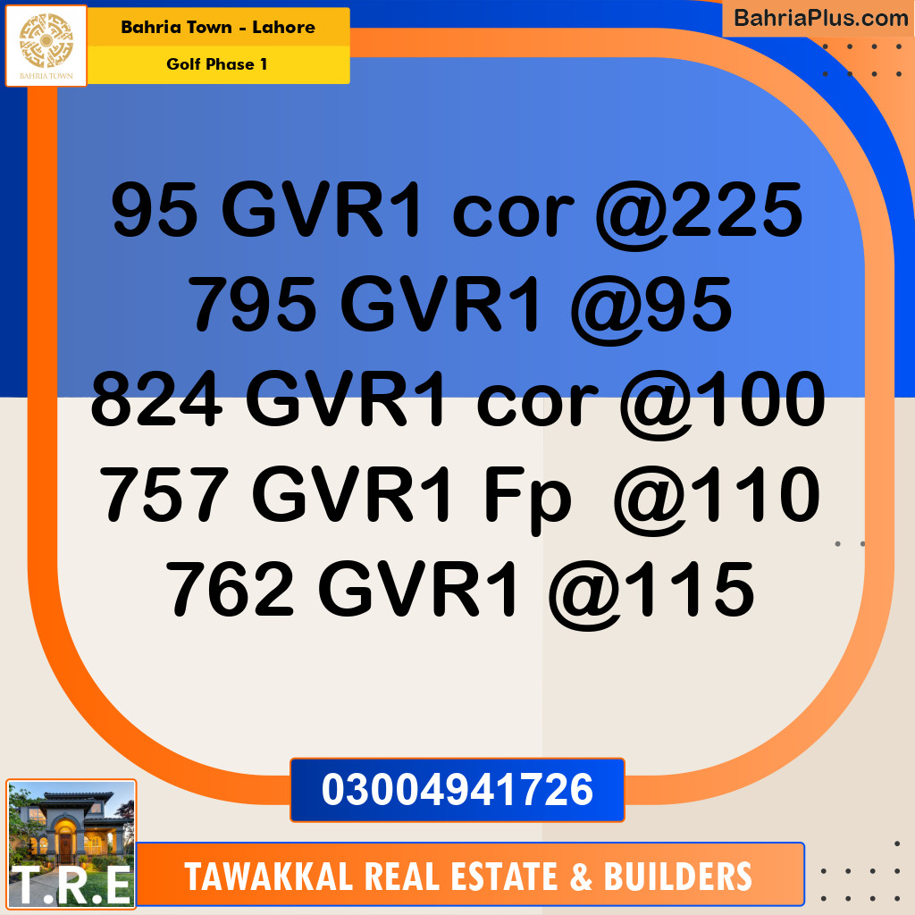 1 Kanal Residential Plot for Sale in Golf Phase 1 -  Bahria Town, Lahore - (BP-253423)