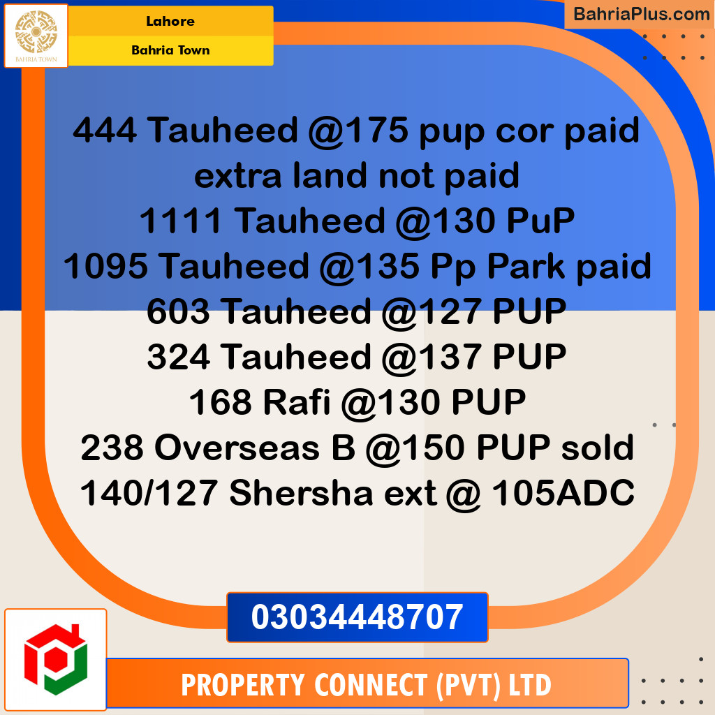 Residential Plot for Sale in Bahria Town, Lahore - (BP-253504)