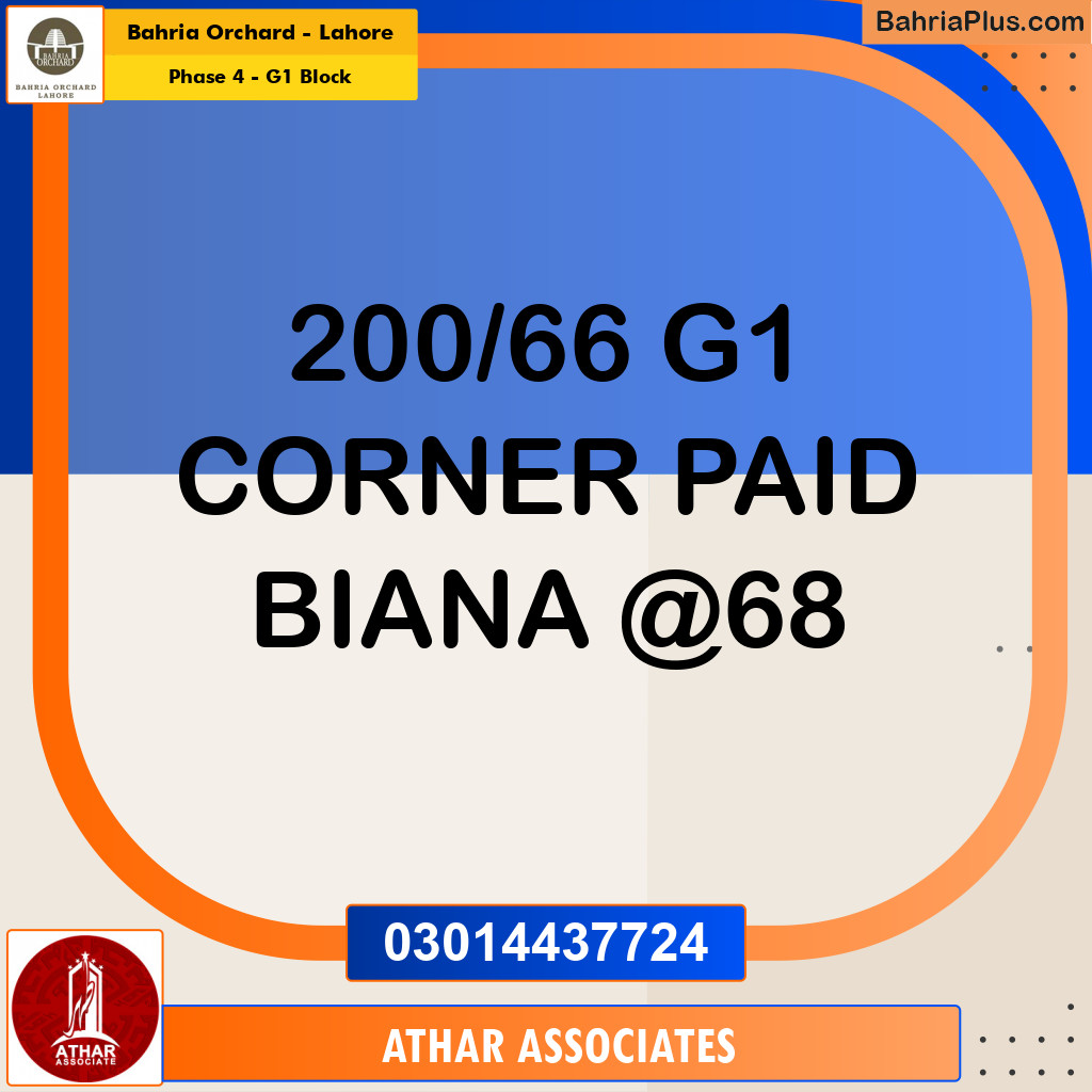 5 Marla Residential Plot for Sale in Phase 4 - G1 Block -  Bahria Orchard, Lahore - (BP-253514)