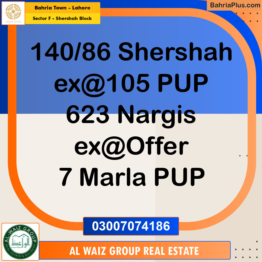 5 Marla Residential Plot for Sale in Sector F - Shershah Block -  Bahria Town, Lahore - (BP-253515)