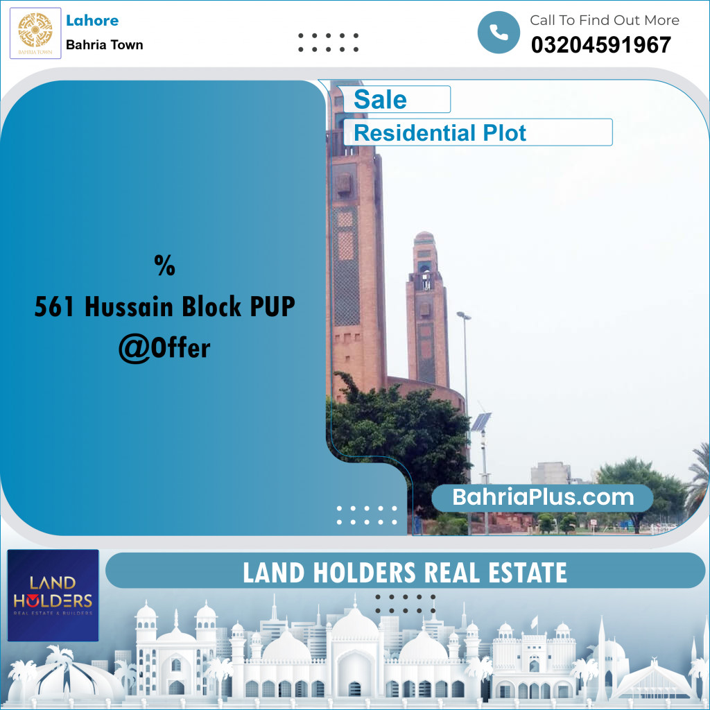Residential Plot for Sale in Bahria Town, Lahore - (BP-253571)
