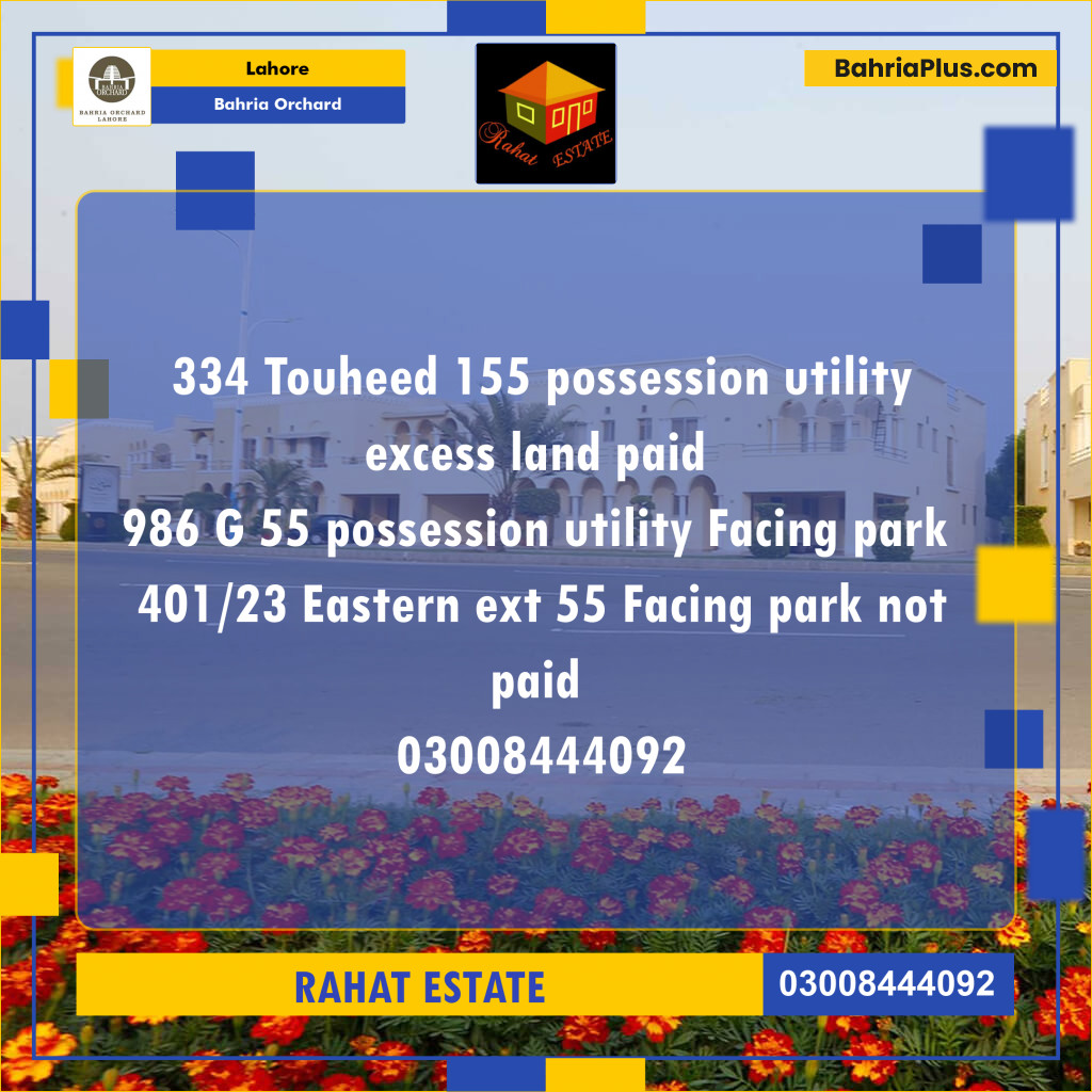 5 Marla Residential Plot for Sale in Bahria Orchard, Lahore - (BP-253589)