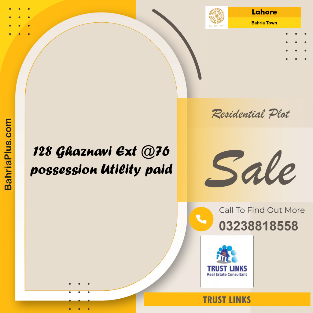 Residential Plot for Sale in Bahria Town, Lahore - (BP-253604)
