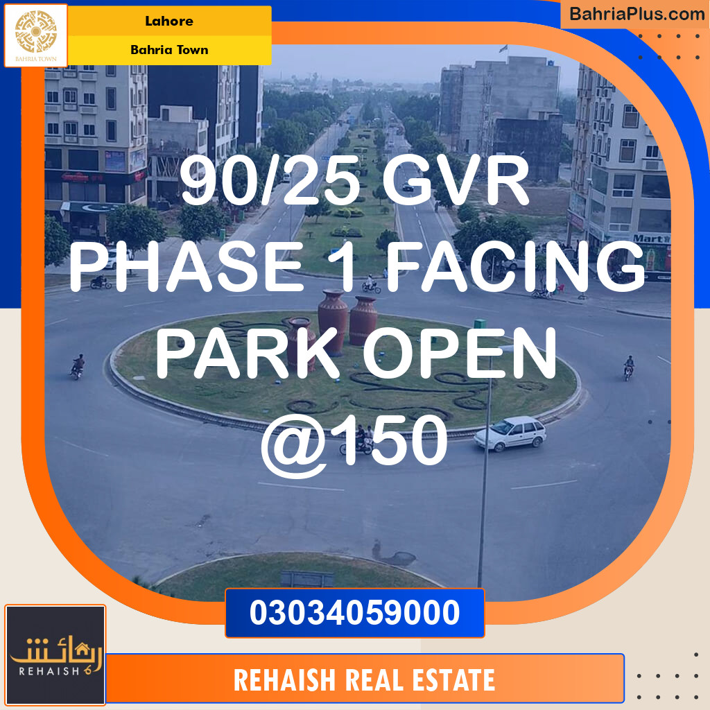 Residential Plot for Sale in Bahria Town, Lahore - (BP-253656)