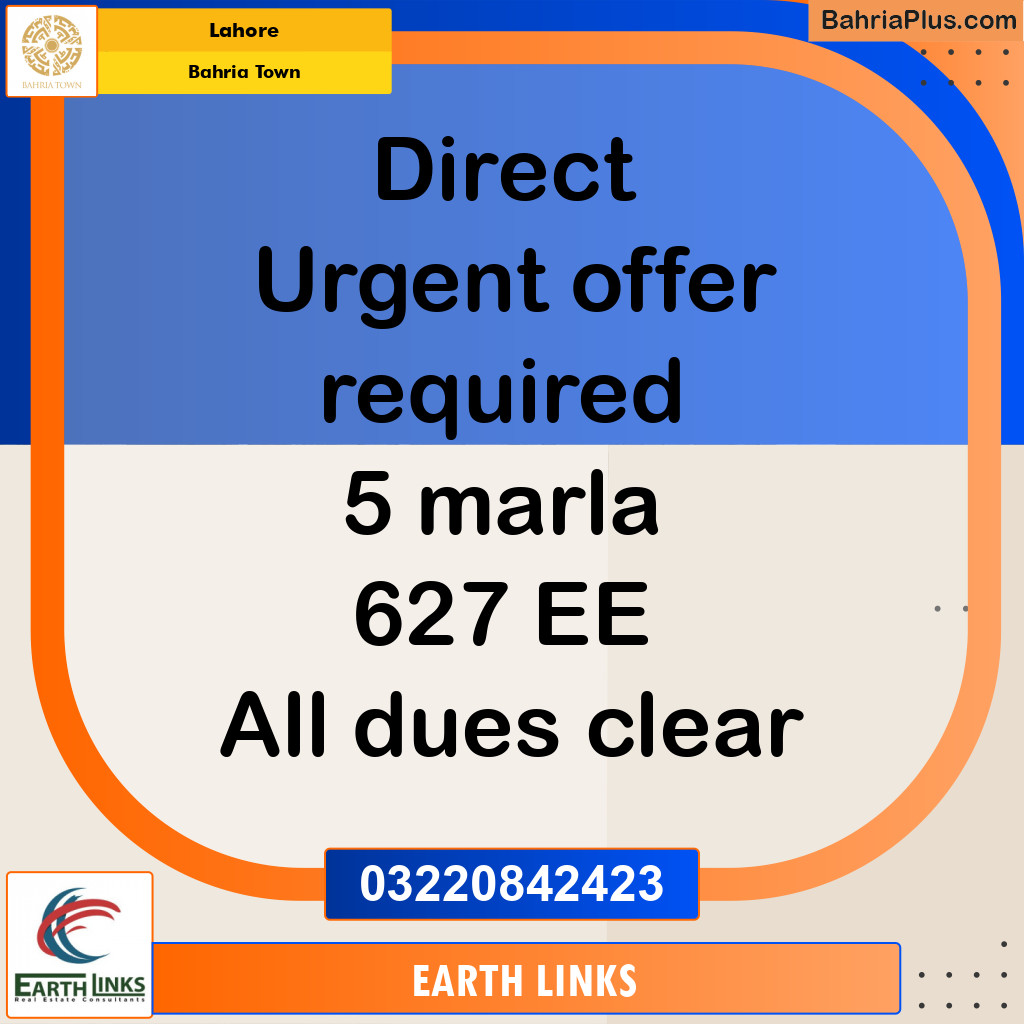 Residential Plot for Sale in Bahria Town, Lahore - (BP-253679)