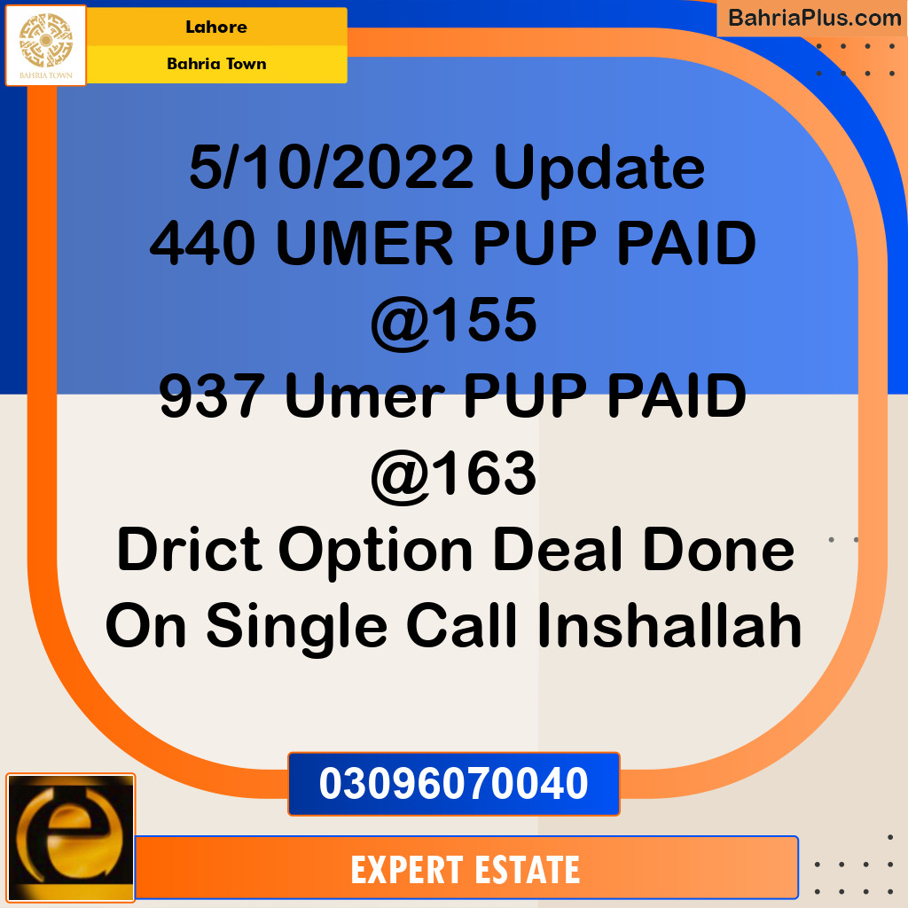 8 Marla Residential Plot for Sale in Bahria Town, Lahore - (BP-253753)