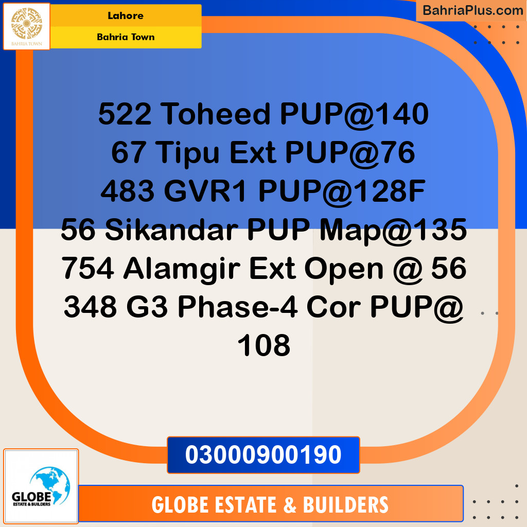 Residential Plot for Sale in Bahria Town, Lahore - (BP-253770)