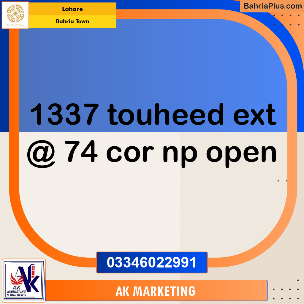 5 Marla Residential Plot for Sale in Bahria Town, Lahore - (BP-253817)