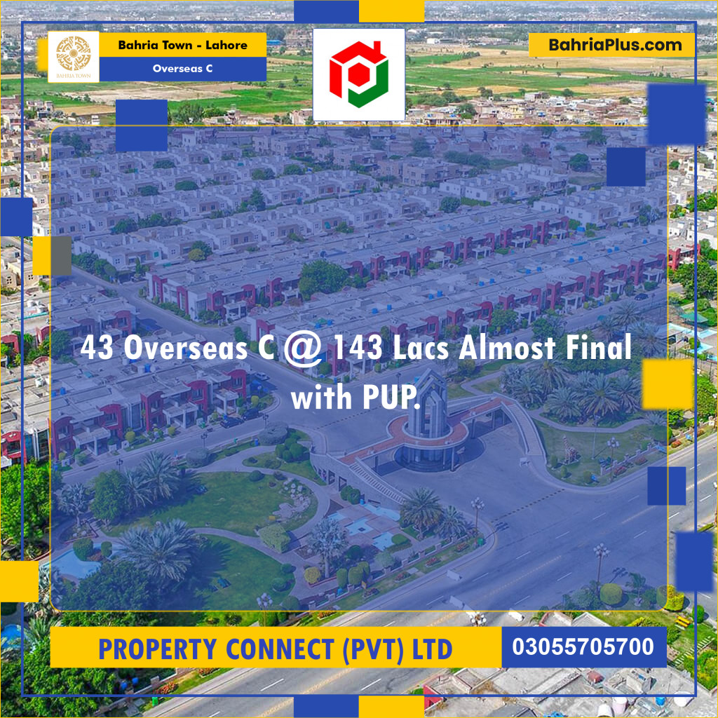 10 Marla Residential Plot for Sale in Overseas C -  Bahria Town, Lahore - (BP-254114)