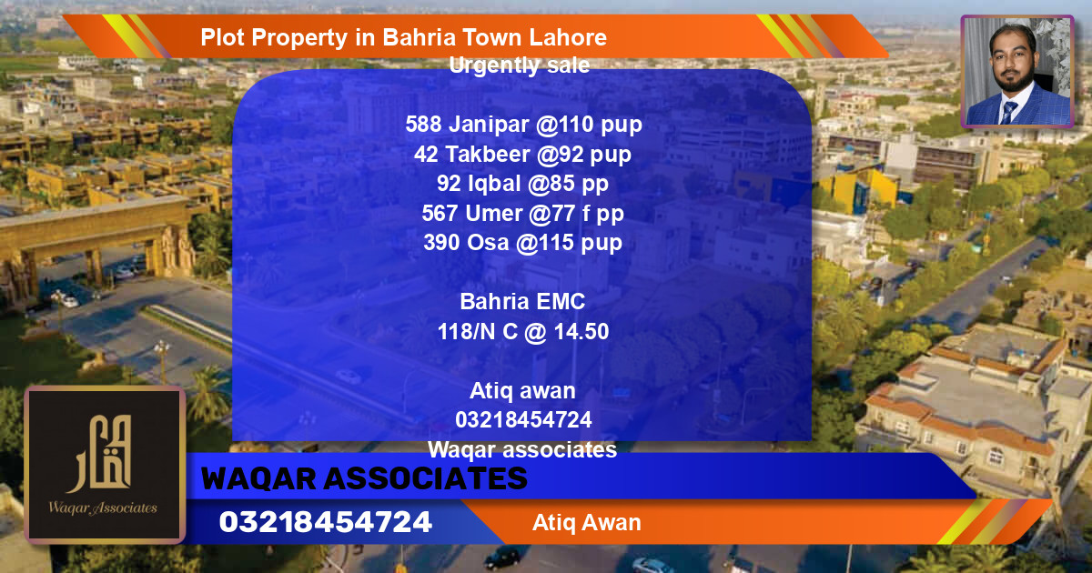 Residential Plot for Sale in Bahria Town, Lahore - (BP-25422)