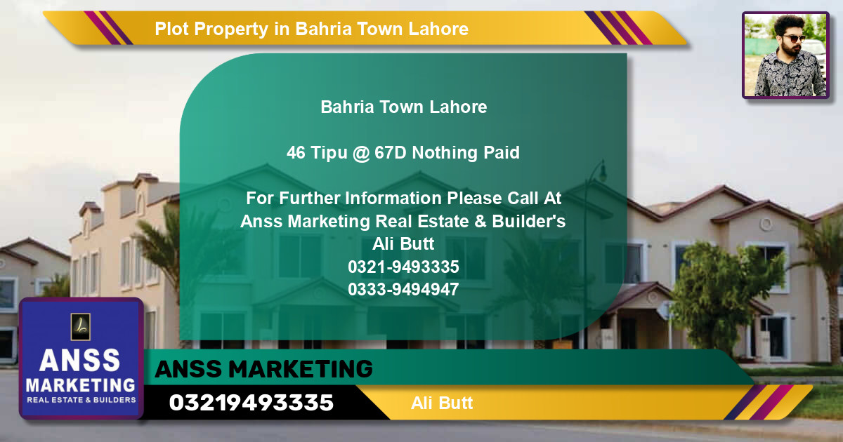 Residential Plot for Sale in Bahria Town, Lahore - (BP-25429)
