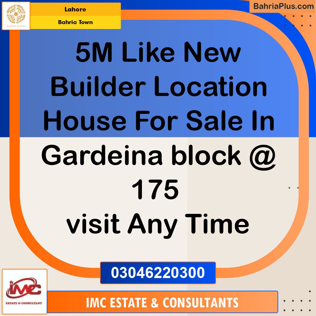 Residential House for Sale in Bahria Town, Lahore - (BP-254770)