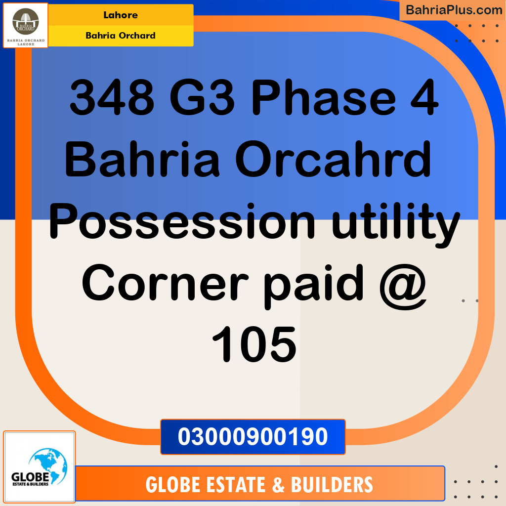 Residential Plot for Sale in Bahria Orchard, Lahore - (BP-254830)