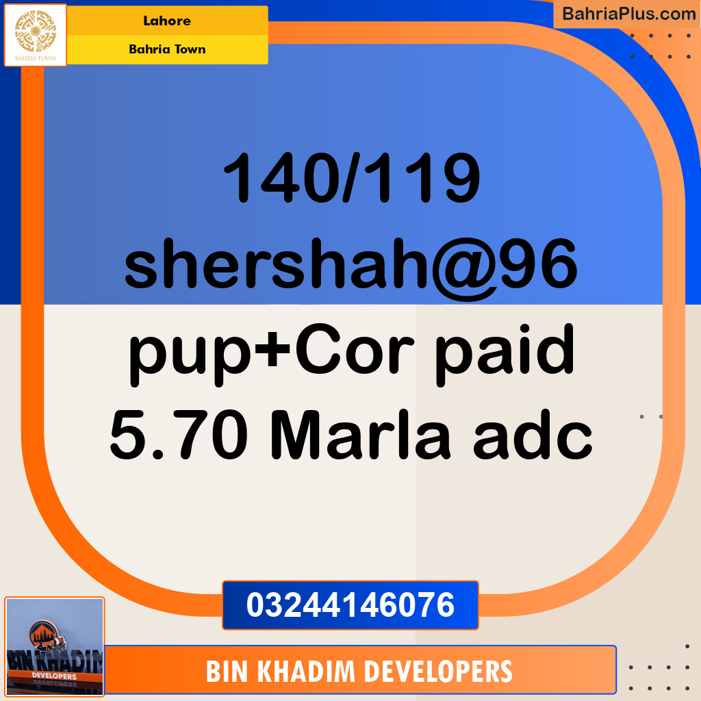 Residential Plot for Sale in Bahria Town, Lahore - (BP-254877)