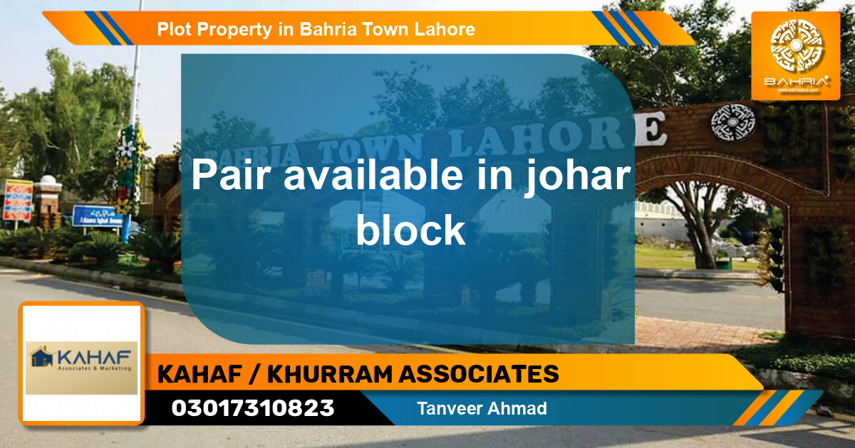 Residential Plot for Sale in Bahria Town, Lahore - (BP-25489)