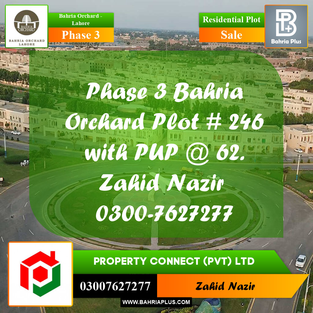 Residential Plot for Sale in Phase 3 -  Bahria Orchard, Lahore - (BP-254915)
